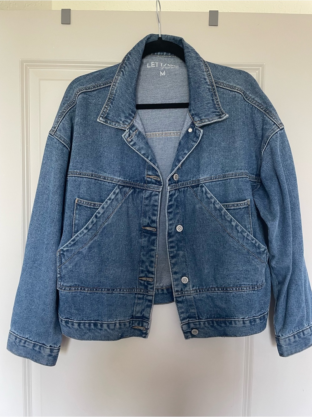 RARE *LIMITED EDITION* LETTSGO Tiger "Let That Shit Go" Denim Jacket - Picture 2 of 7